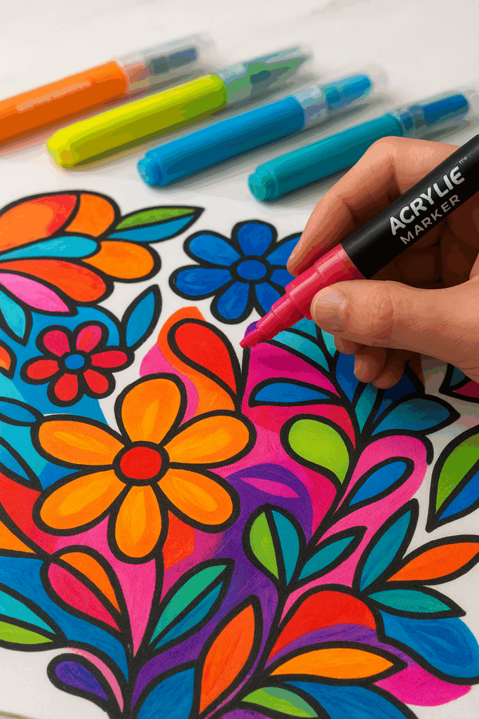 Acrylmarker: Kreatives Arbeiten auf Papier mit besonderen Effekten