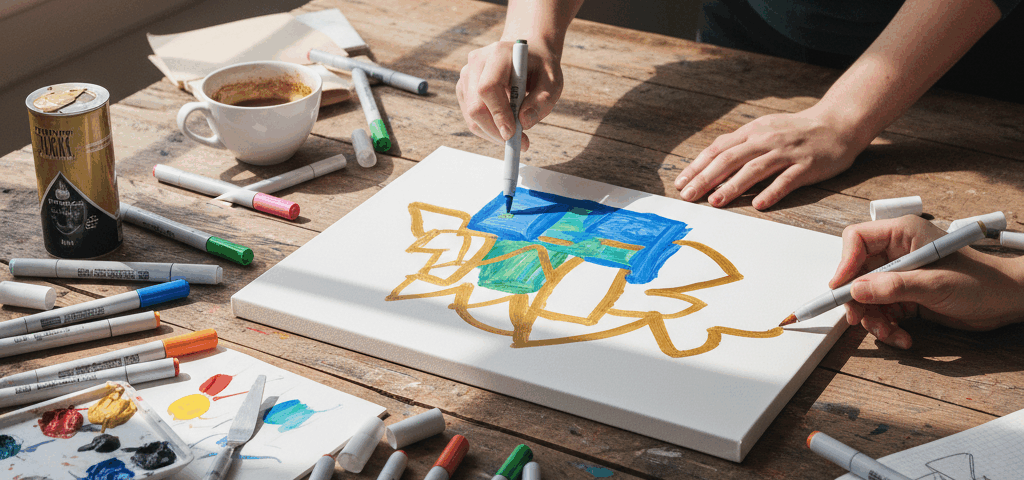 Acrylmarker: Kreatives Arbeiten auf Papier mit besonderen Effekten