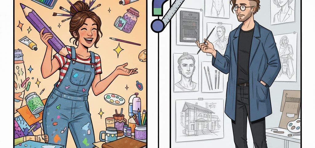 Das Atelier-Duell: Warum Bea und Richard meist anderer Meinung sind