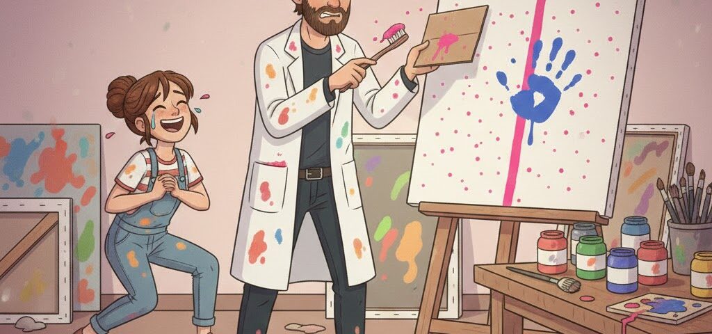 Atelier Duell: Kontrollverlust frei Malen