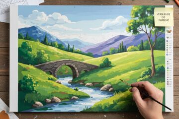 Malen nach Zahlen Bild Landschaft