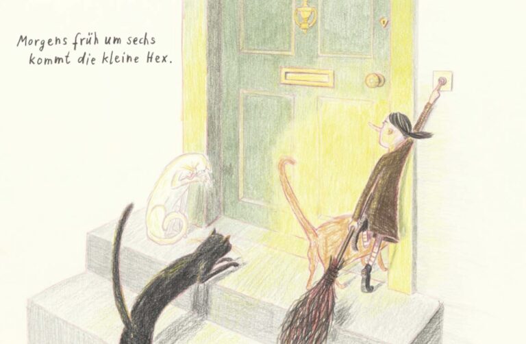 Hexe klingelt an Tür